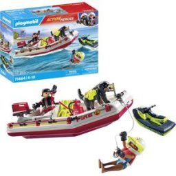 Bateau de pompier et scooter des mers Playmobil Action heroes 71464