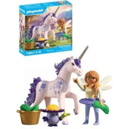 Licorne Lavande porte-bonheur avec fée Playmobil Magic Unicorn 71843