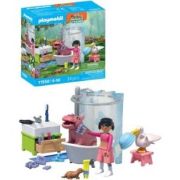 L'heure du bain des animaux PLAYMOBIL Animals & Friends 71950