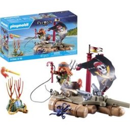 Pirate avec radeau flottant et trésor PLAYMOBIL Pirates 71794