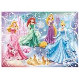 Nathan Puzzle 100 pièces - Princesses étincelantes - Disney Princesses