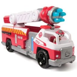 Spin Master Camion de pompier deluxe et figurine Marcus - Fire Rescue La Pat Patrouille