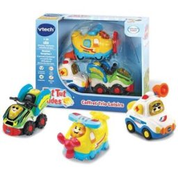 VTech Coffret Trio Loisirs Tut Tut Bolides - Avion, police et quad