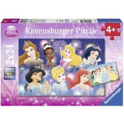 Ravensburger 2 puzzles 24 pièces Princesses réunies