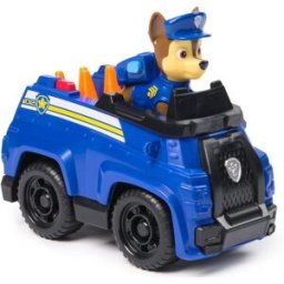Spin Master Voiture de Patrouille Chase - Véhicule 15 cm et figurine La Pat Patrouille