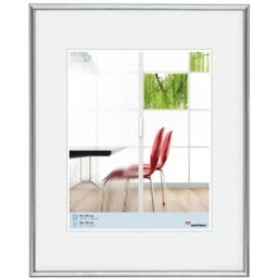 Walther Cadre plastique KS050H Galeria 40x50cm argenté