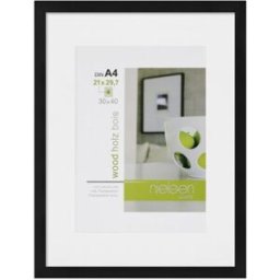 Nielsen Cadre en bois Apollo noir 30x40cm / 21x29,7 (FSC2)
