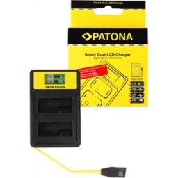 PATONA Chargeur USB Smart Dual LCD pour Canon LP-E8