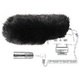 Sennheiser Bonnette anti-vent en peau et adaptateur XLR MZW 400