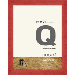 Nielsen Cadre en bois 6517011 Quadrum 15x20cm rouge