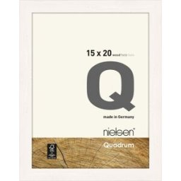 Nielsen cadre en bois 6517021 Quadrum 15x20cm d. blanc