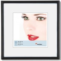 Walther Cadre plastique KB220H Galeria 20x20cm noir