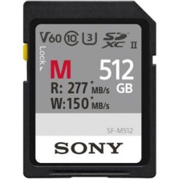 Sony Carte SDXC 512GB Cl10 UHS-II U3 V60