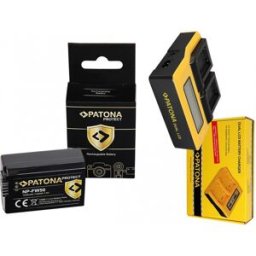 PATONA Chargeur LCD double + 2x batterie NP-FW50