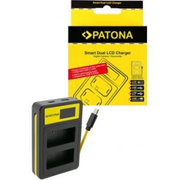 PATONA Chargeur USB Smart Dual LCD pour Panasonic DMW-BLC12