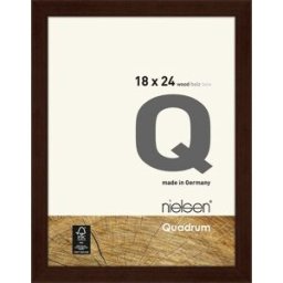 Nielsen cadre en bois 6534006 Quadrum 18x24cm wengé