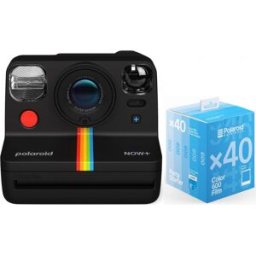 Polaroid Now+ appareil photo noir + 600 Color Film 40x