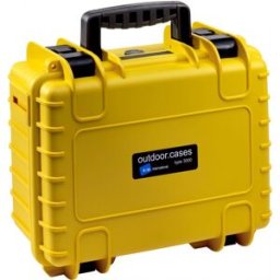 B&W International B&W; Case Type 3000 SI jaune avec insert en mousse