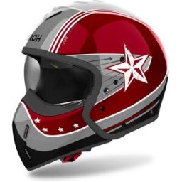 Casque modulable J 110 COMMAND AIROH burgundy brillant