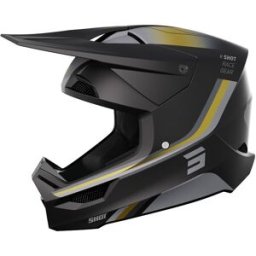 Casque cross FURIOUS AIM SHOT doré mat