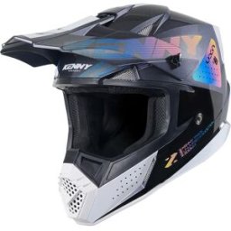 Casque cross TRACK GRAPHIC ZOOM BLACK KENNY noir/blanc