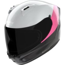 Casque N60-6 SPORT VERNICIATURA SPECIALE 347 NOLAN blanc rose noir