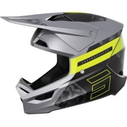 Casque cross FURIOUS PATROL SHOT gris neon jaune mat