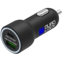 Chargeur ALLUME CIGARE DOUBLE USB (C+A) QUADLOCK