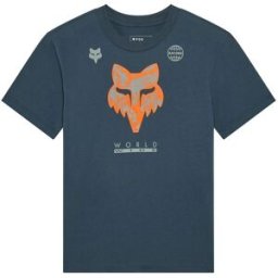 Tee-shirt IMAGE PRINT WOMAN FOX bleu/orange female