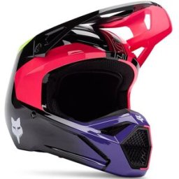 Casque cross V1 ELEVATED JUNIOR FOX rose/noir/violet/jaune unisex