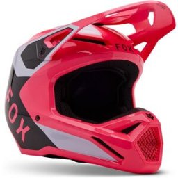 Casque cross V1 LEAN FOX rose/noir/gris