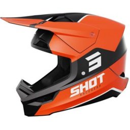 Casque cross FURIOUS BOLT SHOT orange mat