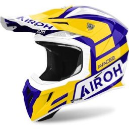 Casque cross AVIATOR ACE 2 SAKE AIROH jaune brillant