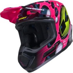 Casque cross PERFORMANCE GRAPHIC+ POP SYSTEME KENNY rose/noir/jaune fluo