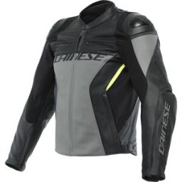 Blouson cuir RACING 4 DAINESE noir gris male