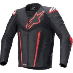 Blouson FUSION ALPINESTARS noir rouge fluo male
