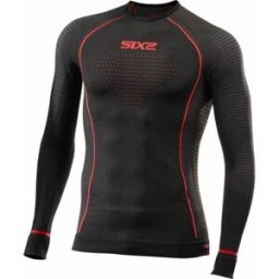 Sous pull thermorégulateur TS2W CU SIXS noir/rouge male