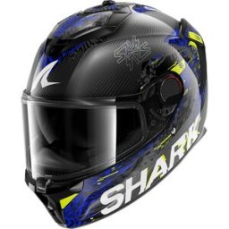 Casque SPARTAN GT PRO CARBON SPEED-VIB SHARK Carbon Anthracite Blue