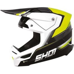 Casque cross RACE TRACER SHOT noir/yellow
