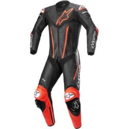 Combinaison FUSION ALPINESTARS noir rouge fluo male