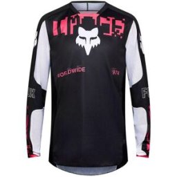 Maillot cross 180 DIGI IMAGE FOX noir/blanc/rose male