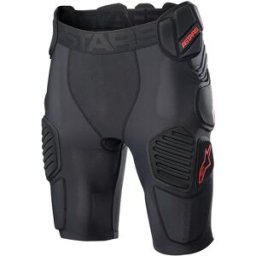Short de protection BIONIC PRO ALPINESTARS noir/rouge