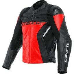 Blouson cuir RACING 4 DAINESE rouge noir male