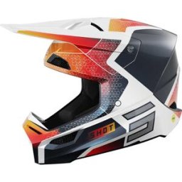 Casque cross RACE PHASER SHOT noir/rouge/blanc