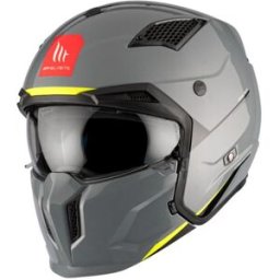 Casque jet modulable STREETFIGHTER SV S SOLID A22 MTHELMET gris unisex