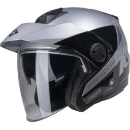 Casque quad EVASION GRAPHIC SILVER BLACK KENNY argent/noir