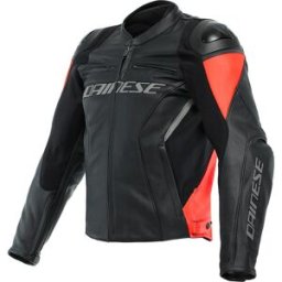 Blouson cuir RACING 4 DAINESE noir rouge male