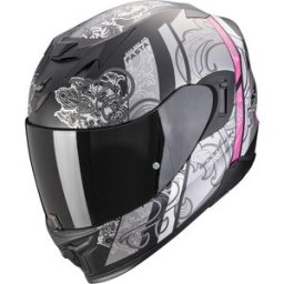 Casque EXO 520 EVO AIR FASTA SCORPION noir mat/argent/rose