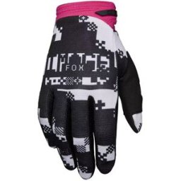 Gants cross 180 DIGI IMAGE FOX noir/blanc/rose unisex