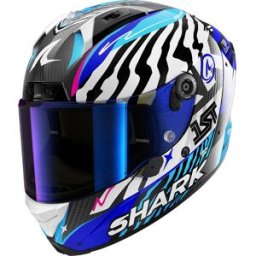 Casque AERON SPEED-FANCY SHARK Carbon White Blue